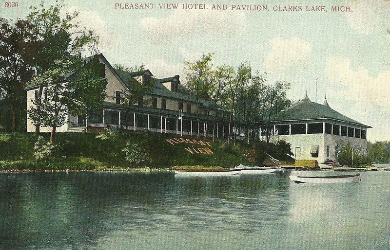 Pleasant View Hotel and Dance Pavillion - Vintage Postcard (newer photo)